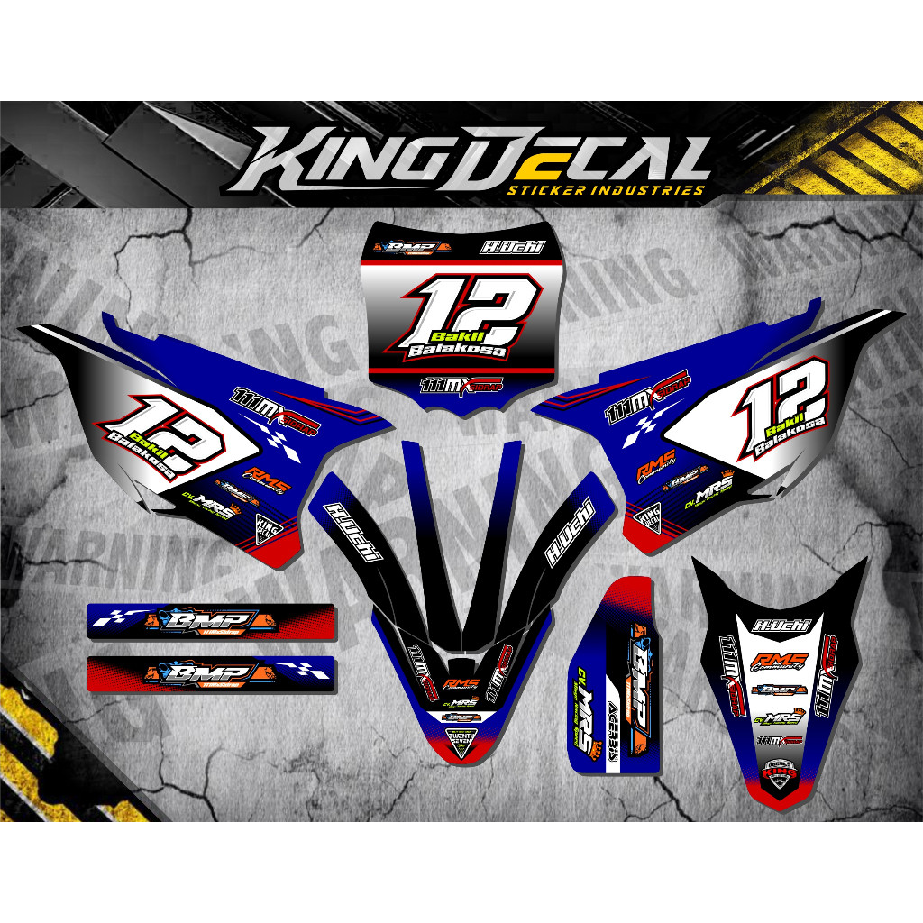 DEKAL MOTOR DECAL STICKER KX 85 BEBEK STANDAR / DECAL KX 85 / DECAL STIKER VARIASI KX 85