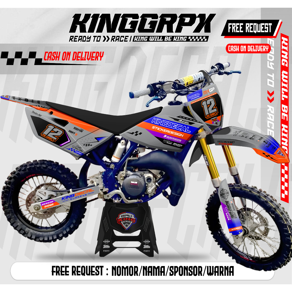 DEKAL MOTOR DECAL YZ 85 NEW FULL BODY DECAL YZ 85 BEBEK STANDAR