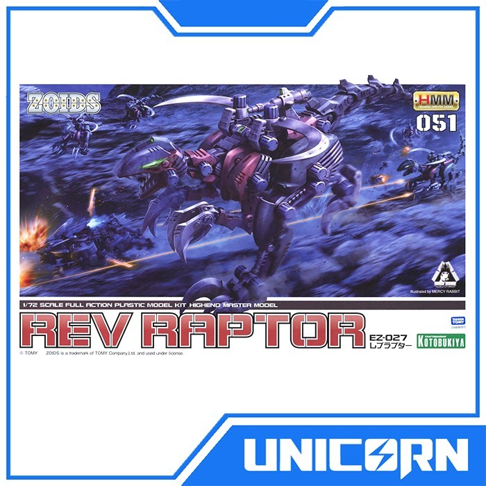 HMM Zoids Rev Raptor EZ-027 1/72 HMM Kotobukiya Model Kit