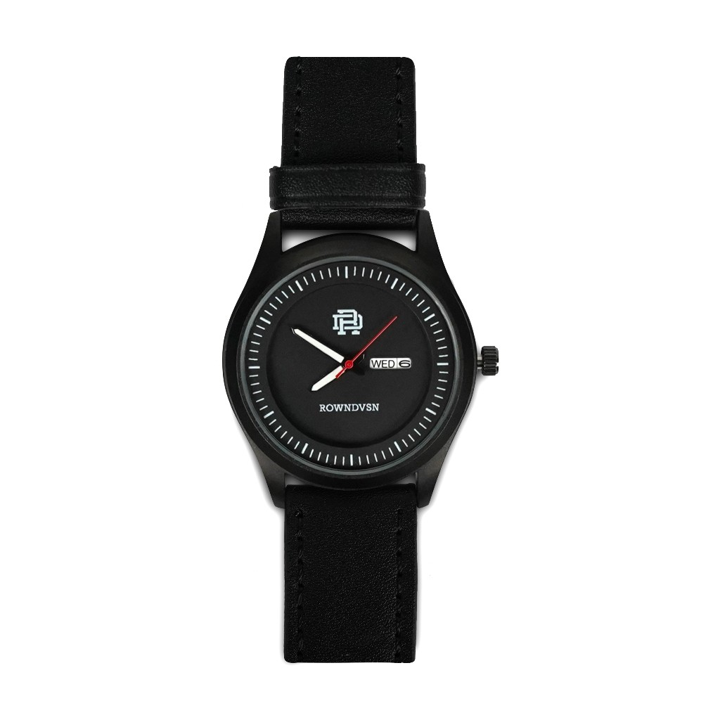 Rown Division Official Analog Watches - Rowndvsn Jam Analog Magnific Black