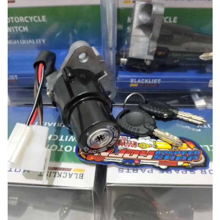 RUNSHOP_ Kunci Kontak motor variasi kembang anti maling Ninja 150 R RR SS dan Rx king