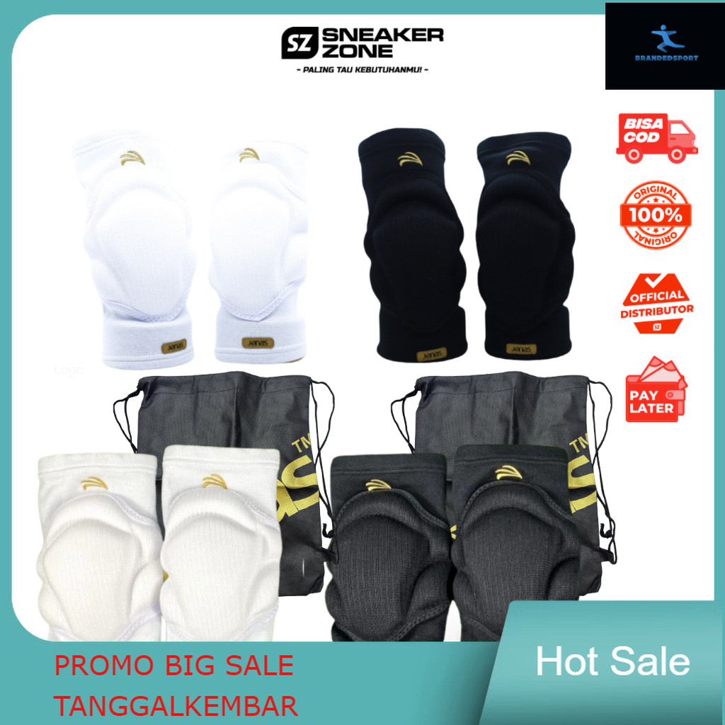 JONAS ELITE X3 KNEEPAD - ELITE X1 KNEE PAD (STRINGBAG HITAM) -  PELINDUNG LUTUT - KIPER FUTSAL