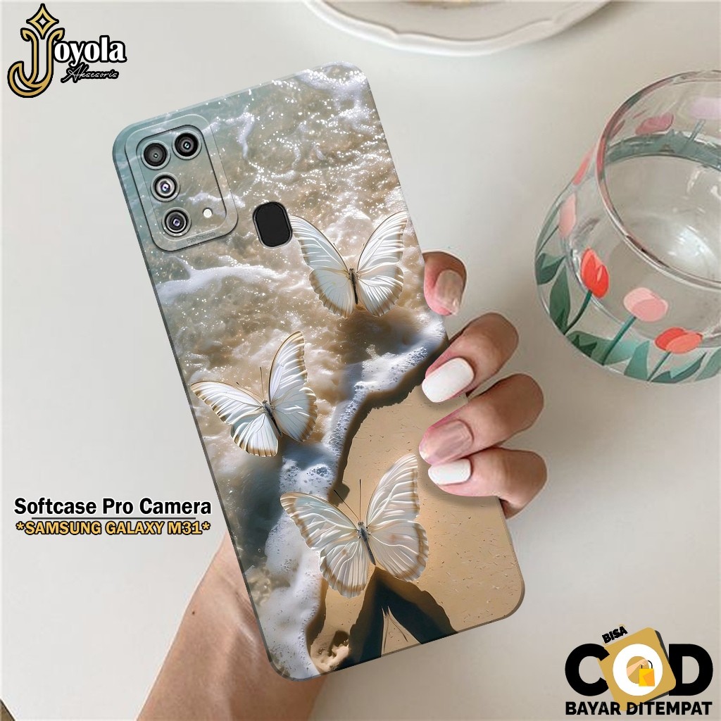 Case Samsung Galaxy M31 - Fahion Case Kupu Kupu - Softcase Samsung Galaxy M31 - Pro Camera - Casing 