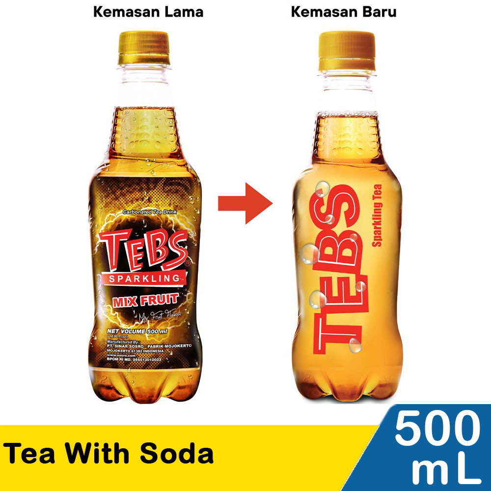 TEBS TEA WITH SODA  500mL