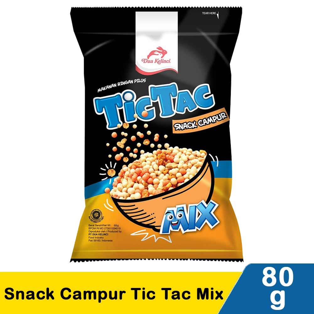 DUA KELINCI SNACK CAMPUR TIC TAC MIX 80g