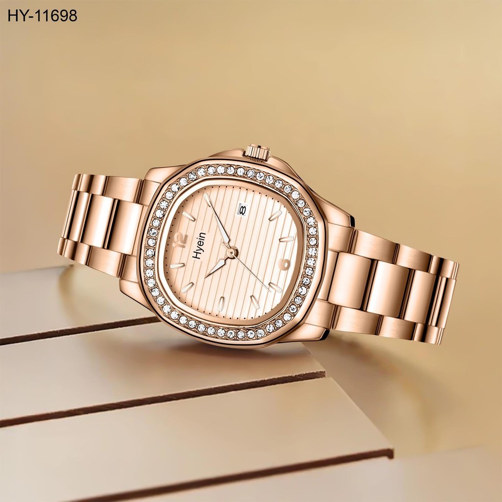 Jam Tangan  Hyein Jam Tangan Wanita 11698 Rantai