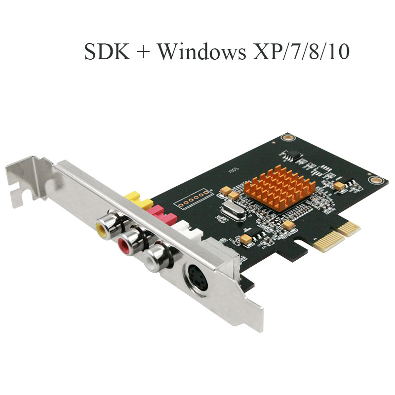 LX725 SD 768x576 Video Capture Card With SDK DV Camera TV Box  Magnetic Tape PCI-E Converter Support
