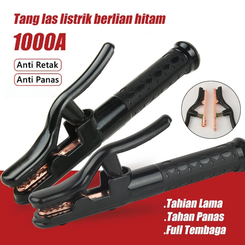 【COD】1000A Full Tembaga Gagang Las istrik/Tang Stang Las 1000A Electrode Holder American Amerika MMA
