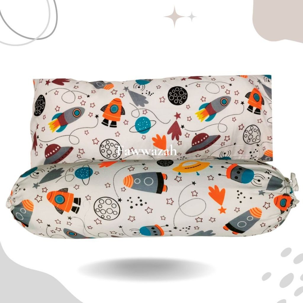 (SARUNG SAJA} Bantal + Guling Anak Motif Karakter - SARUNG BANTAL ANAK + SARUNG GULING ANAK