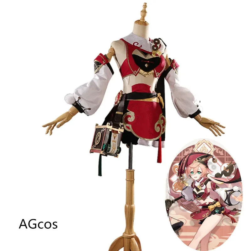 AGCOS Presale Genshin Impact Yan Fei Cosplay Costume Woman Christmas YANFEI Cosplay Outfits Costumes