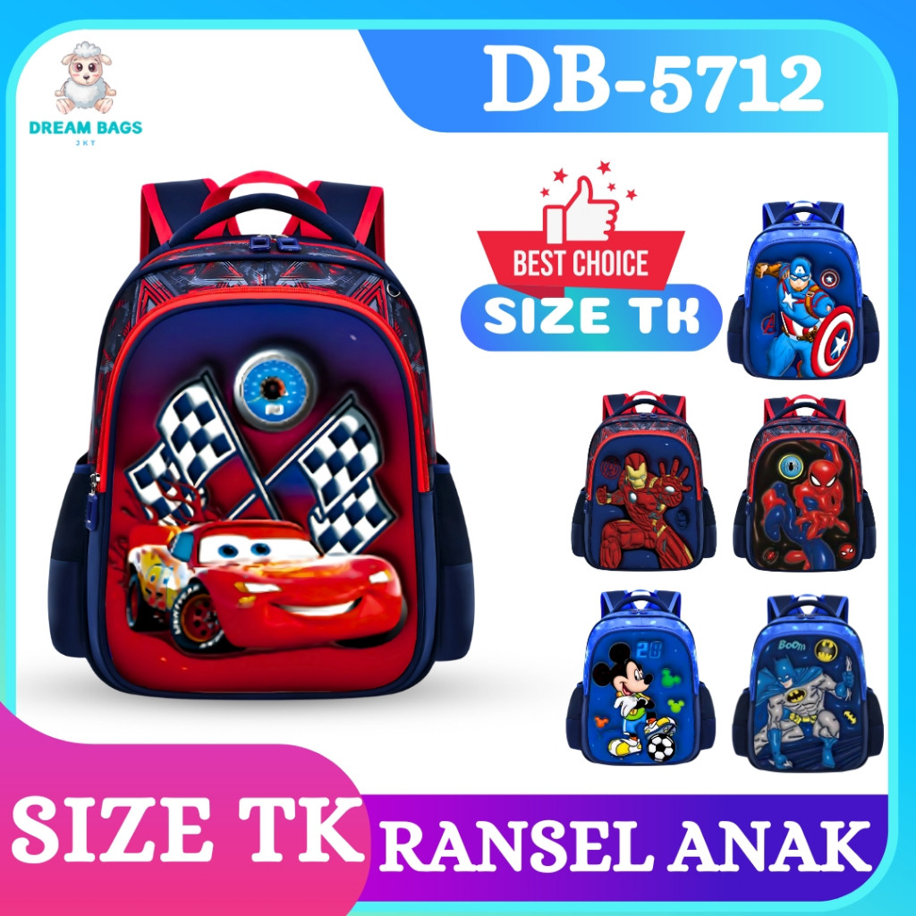 Tas Anak TK Karakter DB-6122 Tas Sekolah Anak TK