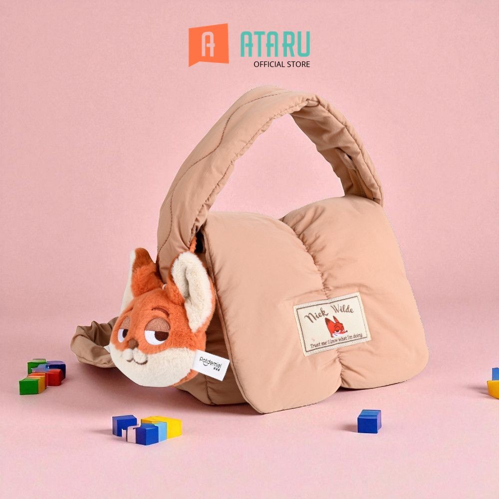 Ataru Disney Zootopia Tas Bahu - Cokelat Shoulder Bag Hobo Purse Bag Pundak Shoulder Purse Tote Bahu