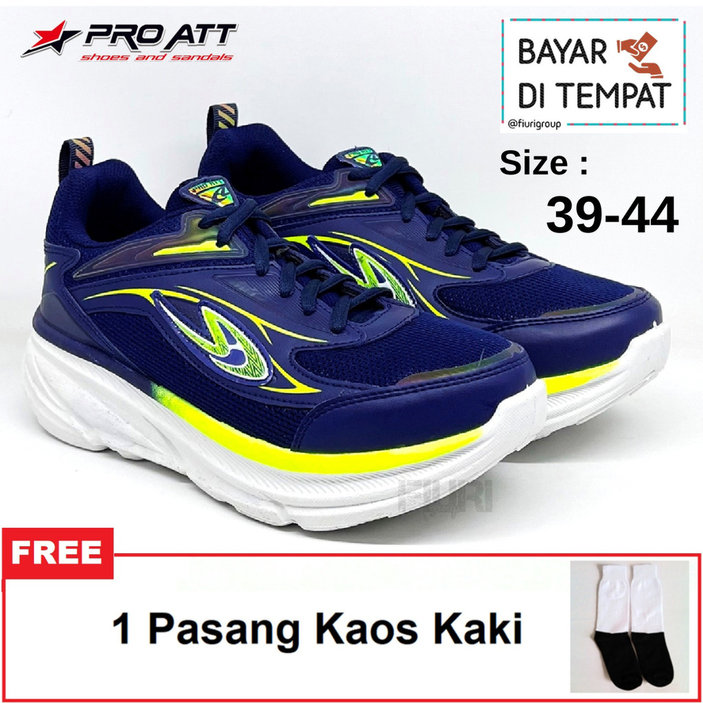 FIURI - PRO ATT ORIGINAL - CNM NAVY HIJAU 39-44 - SEPATU CASUAL KANVAS KETS SNEAKERS PRIA - SEPATU  