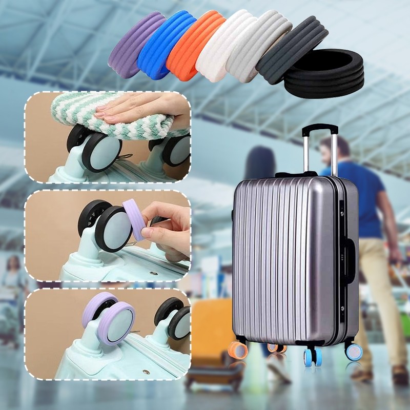 Silikon Pelindung Roda Koper/roda kursi kantor/roda koper pengganti/roda koper pengganti/pelindung r