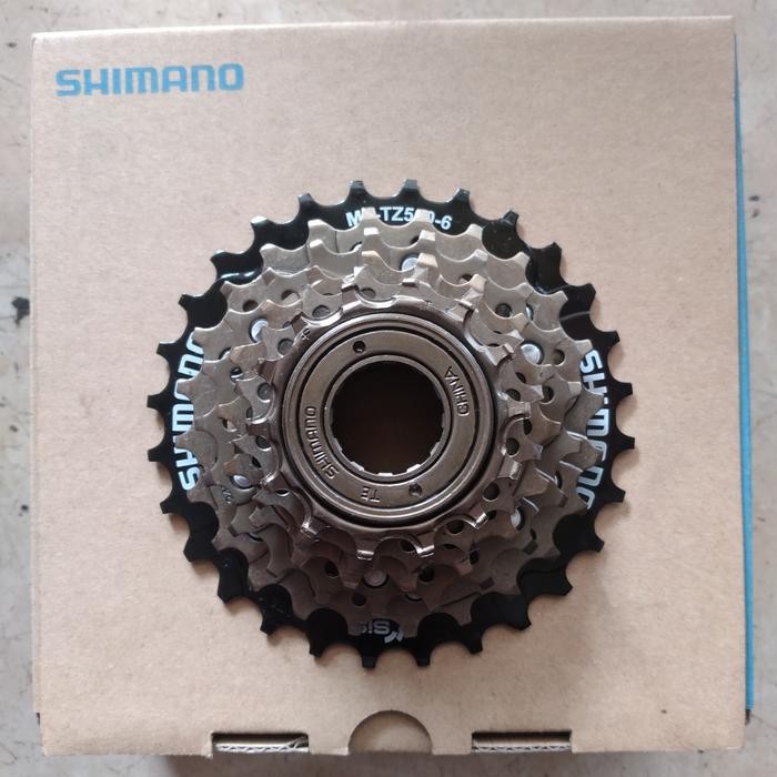 freewheel sprocket shimano original 6sp 6speed 6 speed TZ500 14-28T ulir drat