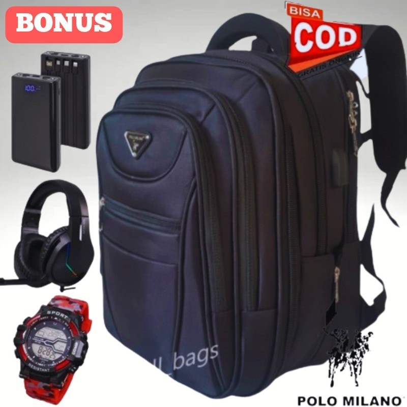 [ FREE ONGKIR ] Tas Ransel Polo Milano 88372 Tas Ransel Polo Dewasa Terbaru 2024 (TPM) Tas Polo Mila