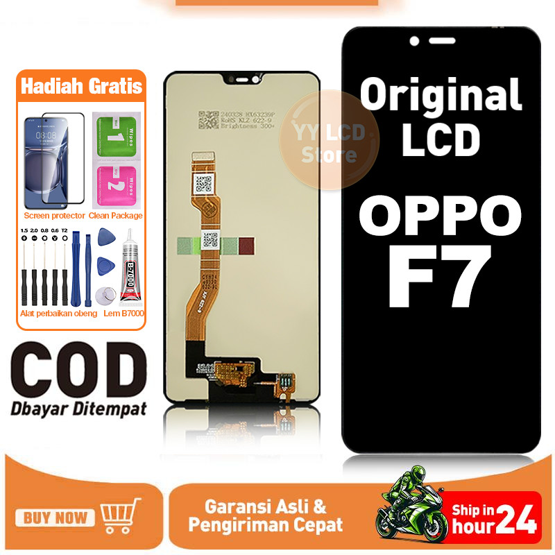 LCD FOR OPPO F7 Fullset Touchscreen hp layar Replacement LCD Kompatibel Untuk Glass Touch Screen Dig