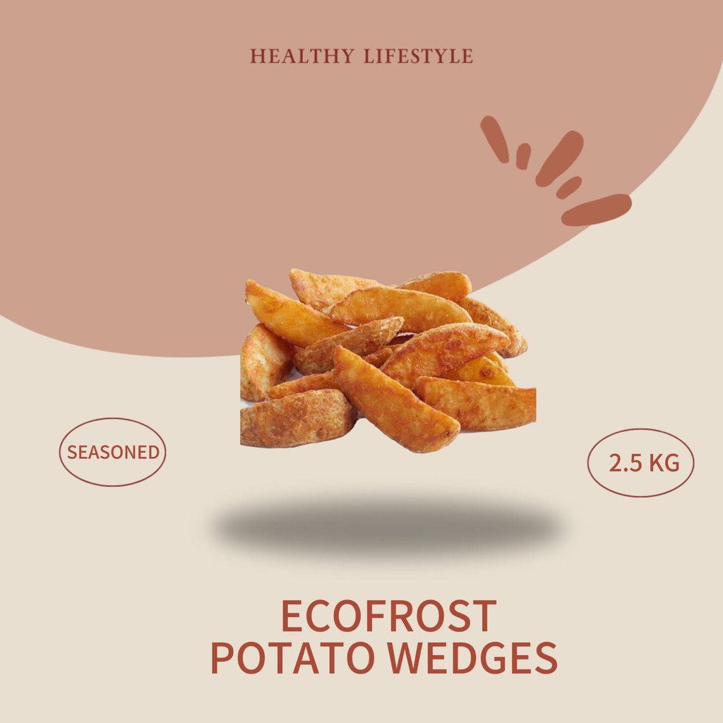 ECOFROST POTATO WEDGES SEASONED 2.5 KG