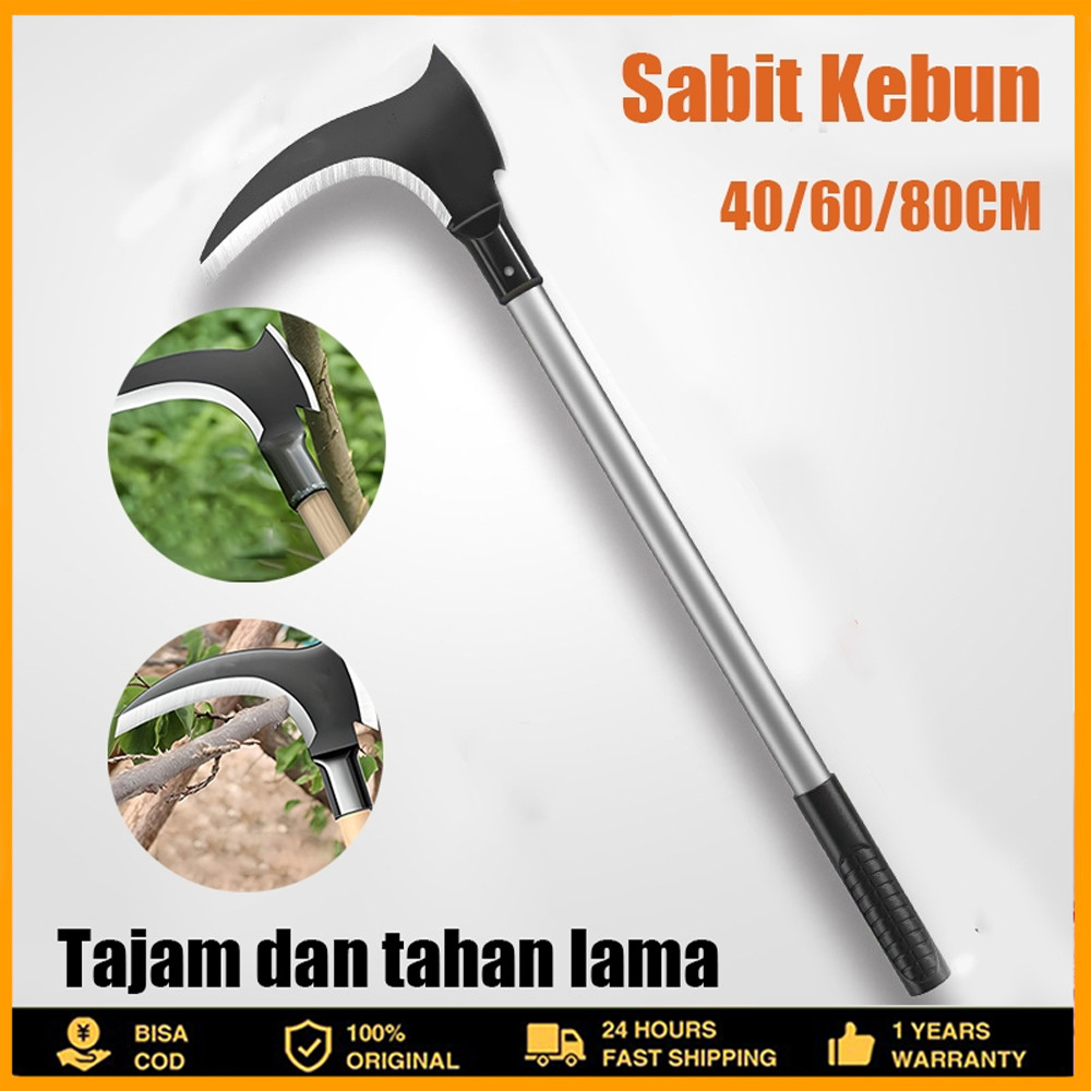 Ukuran  besar Alat Sabit Kapak Ganda Baja / Sabit Ranting Pohon / Sabit Rumput / Padi Pembelah Bambu