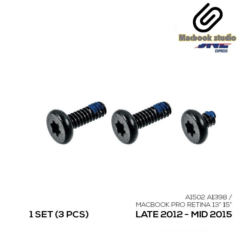 3 Pcs Baut Screw Speaker MacBook Pro Retina A1502 A1398