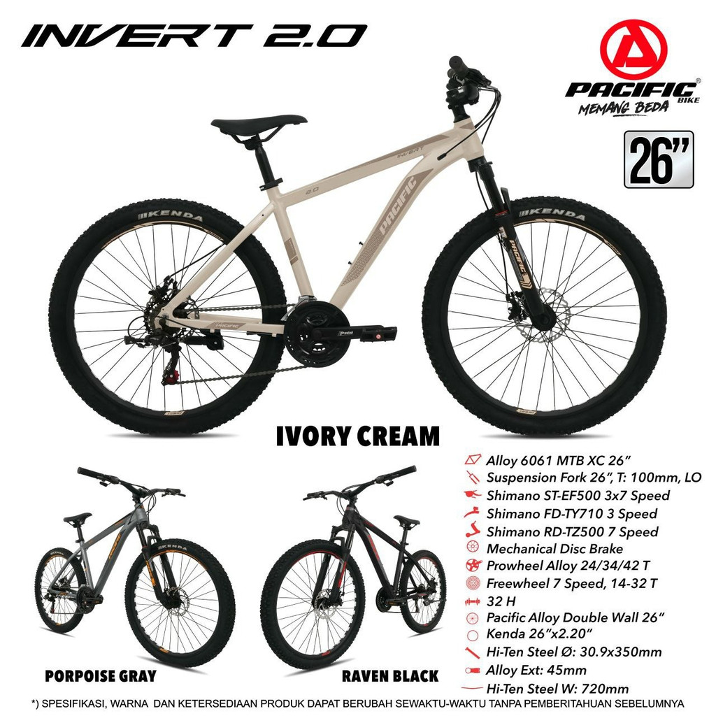 Sepeda MTB 26 Pacific Invert 2.0