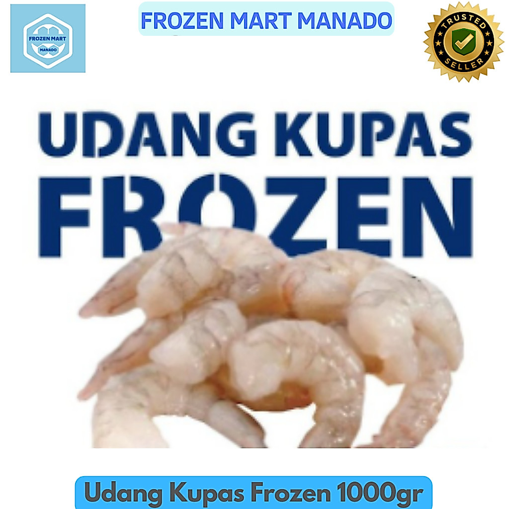 Udang Kupas Frozen 1000gr - Frozen Mart Manado (Frozen Food Manado)