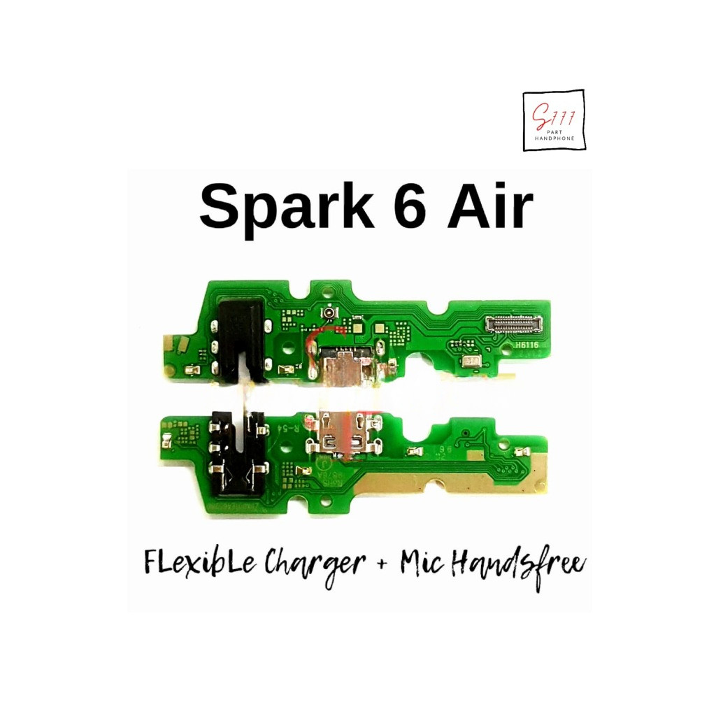 ISP.TOOLS Papan PCB Connector Charger Mic Handsfree Spark 6 Air - PCB Charger Cas PAPAN CAS