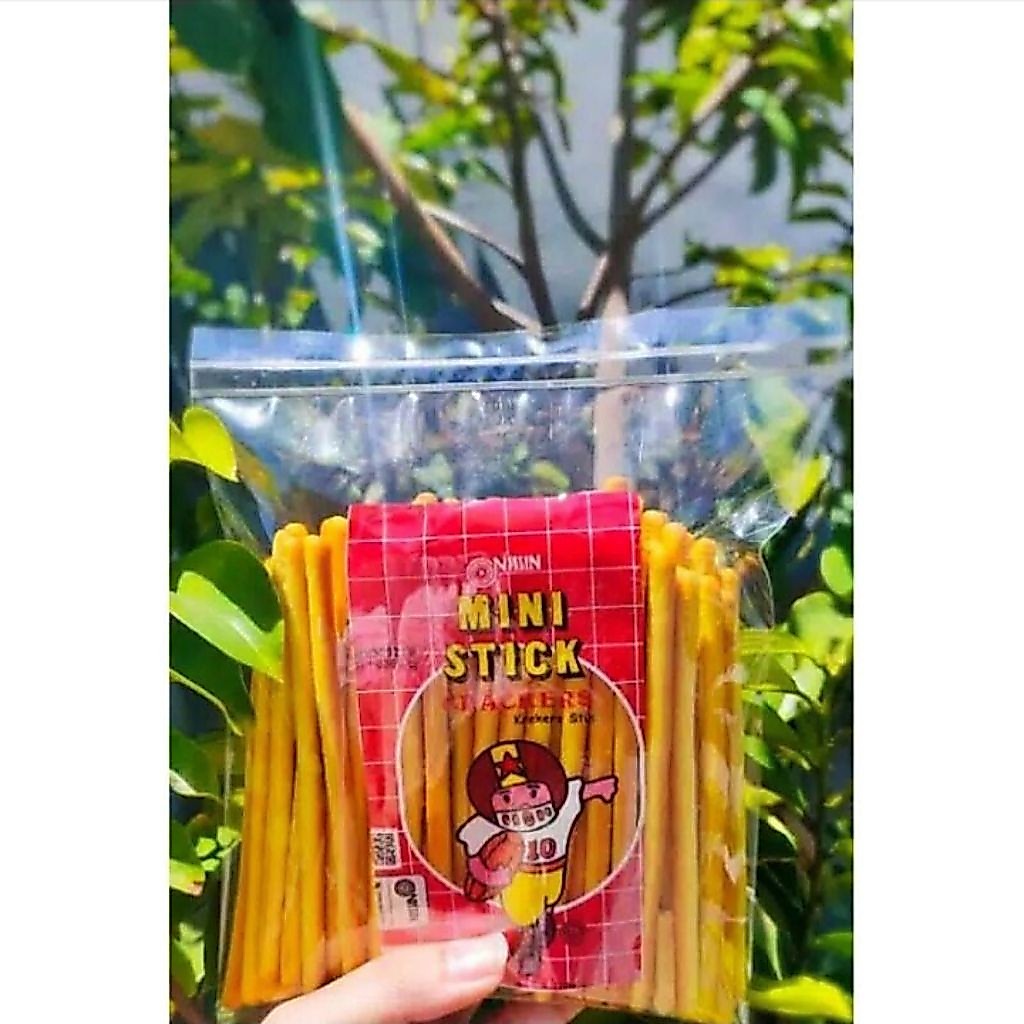 NISSIN MINI STIK 250gr biskuit jadul nissin stik asin / Snack kiloan 100% Original produk
