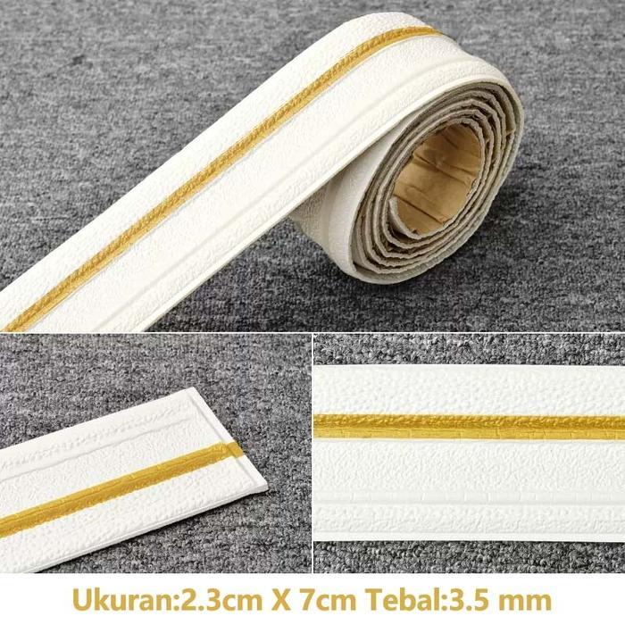 Terjangkau List Foam Wallpaper Foam 3D List Wall Border List 2.3 Meter Wallborder Foam 3D Walpaper L