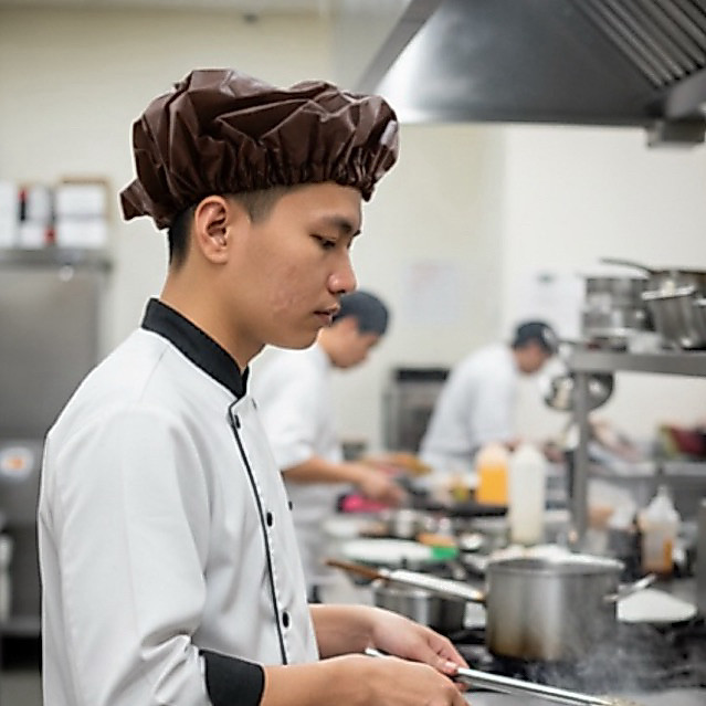 Hairnet Topi Masak Koki Topi Chef Koki Masak VISOR Bahan American Drill Hairnet Kain Polos HairNet K