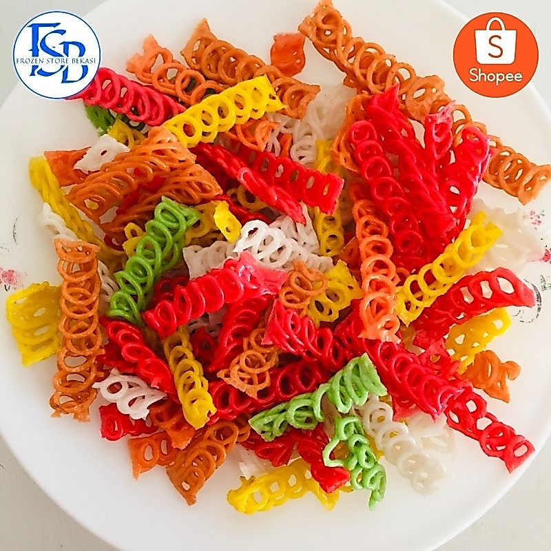 ANEKA MACAM KERUPUK MENTAH 1KG ( TOPING SEBLAK )