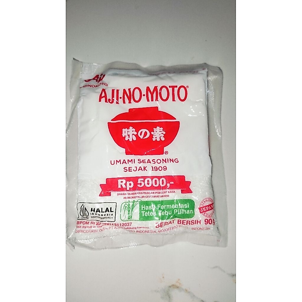 MICIN AJINOMOTO 90 Gr/ AJINOMOTO 90 Gr/ PENYEDAP RASA/ PENGUAT RASA /PENYEDAP MASAKAN / MONONATRIUM 
