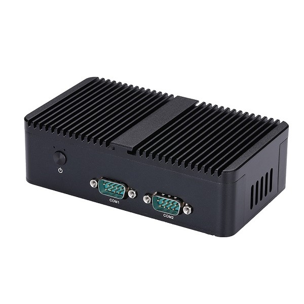 Qotom Mini PC J4125 Quad Core 2.0 GHz Running 24/7 HD 1.4 Support 4K DDR4 4GB/8GB RAM mSATA SSD 2x R
