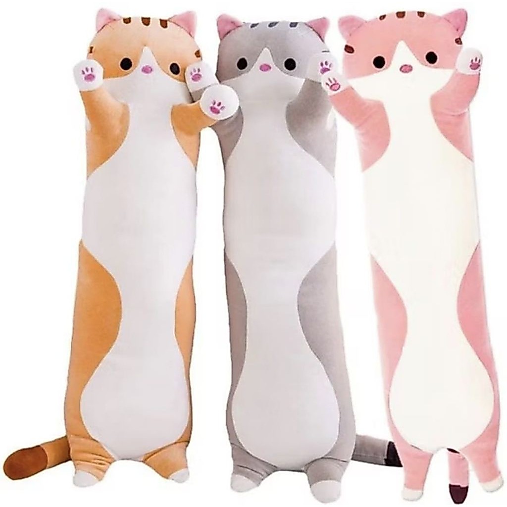 Bantal guling miniso guling jaman noww bentuk kucing ada di UK 60cm bahan yelvo halus lembut