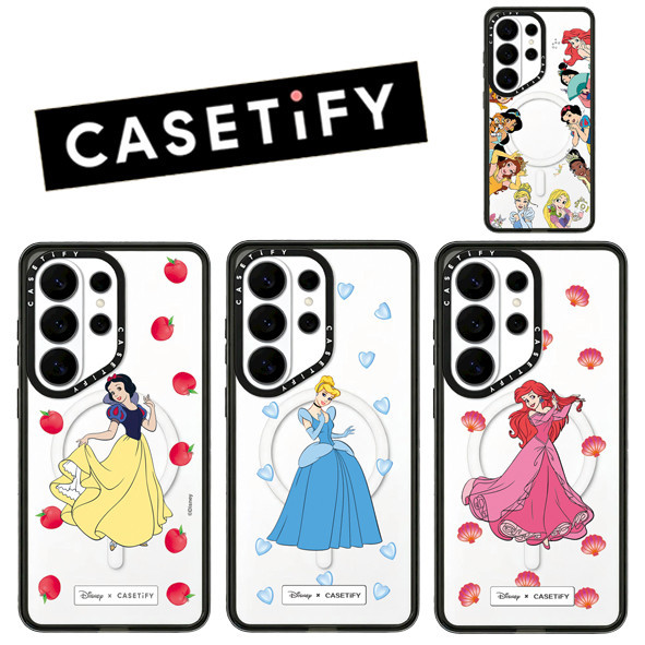CASETiFY x Disney Princess Acrylic Magsafe Impact Phone Case for Samsung Galaxy S22 S23 S24 S25 S26 