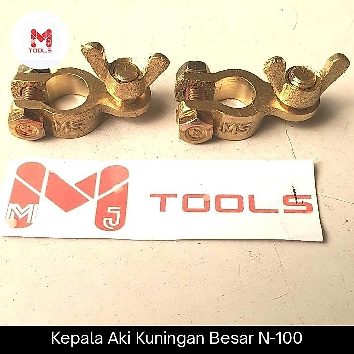 Kepala Aki Besar Kuningan N-100 / Jepitan Aki Besar