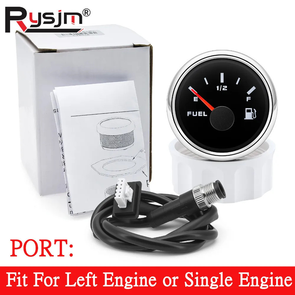 Indikator Level Bahan Bakar Kapal Laut NMEA2000 52mm, Pengukur Bahan Bakar NMEA 2000 12V 24Volt untu