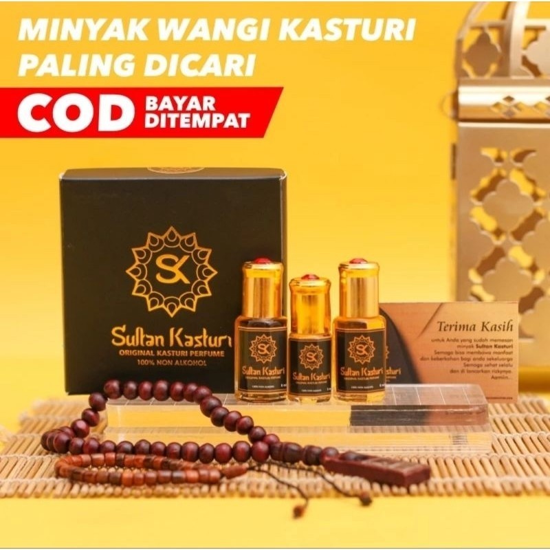 [COD] 100% ORIGINAL SULTAN KASTURI Minyak Sultan Kasturi Kasturi Sultan ASLI TANPA ALKOHOL Parfum Su