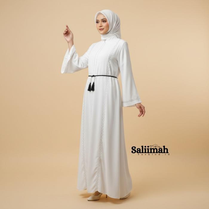 Terlaris (NEW PRODUCT) Abaya AISHA Gamis Terbaru Material Anti UV Premium High Quality Simpel Elegan