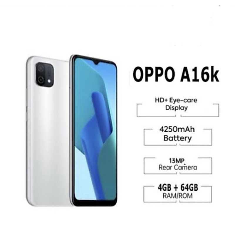 OPPO A16k Ram 4/64GB - Garansi Resmi Oppo Indonesia