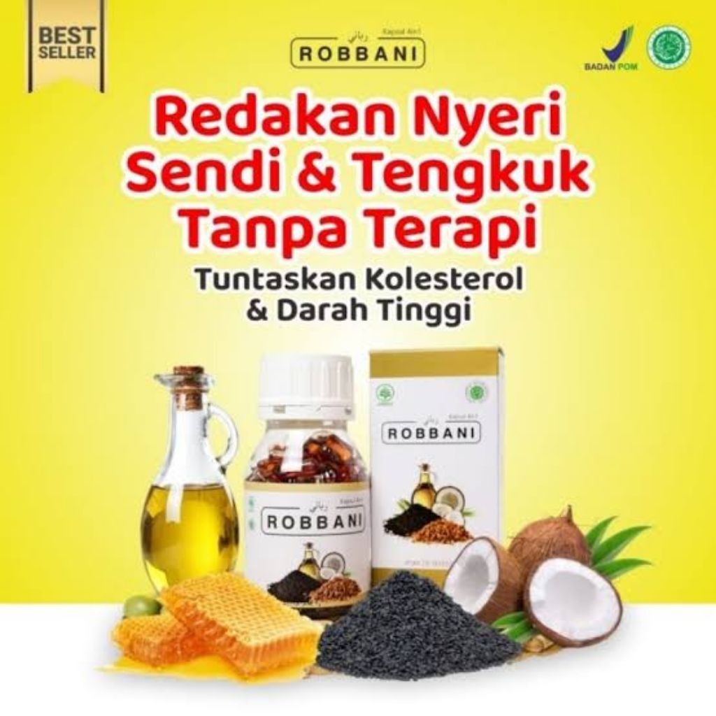 ROBBANI Kapsul Mengatasi Asam Urat, Nyeri Sendi dan Hipertensi