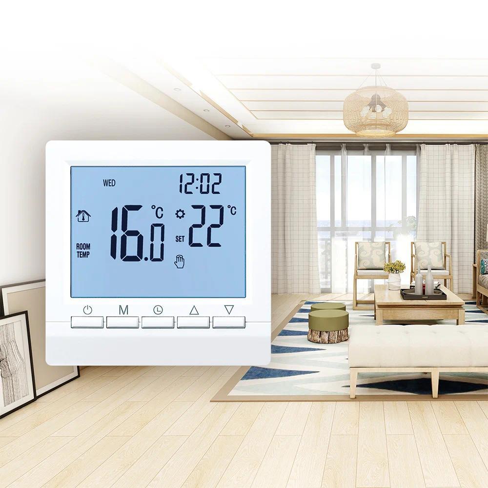 Gas Boiler Thermostat Room Water Heating Battery Programmable Heating Temperature Controller Smart T