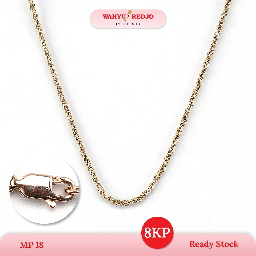 Kalung Emas Kadar 8Kp Plintir Wahyu Redjo