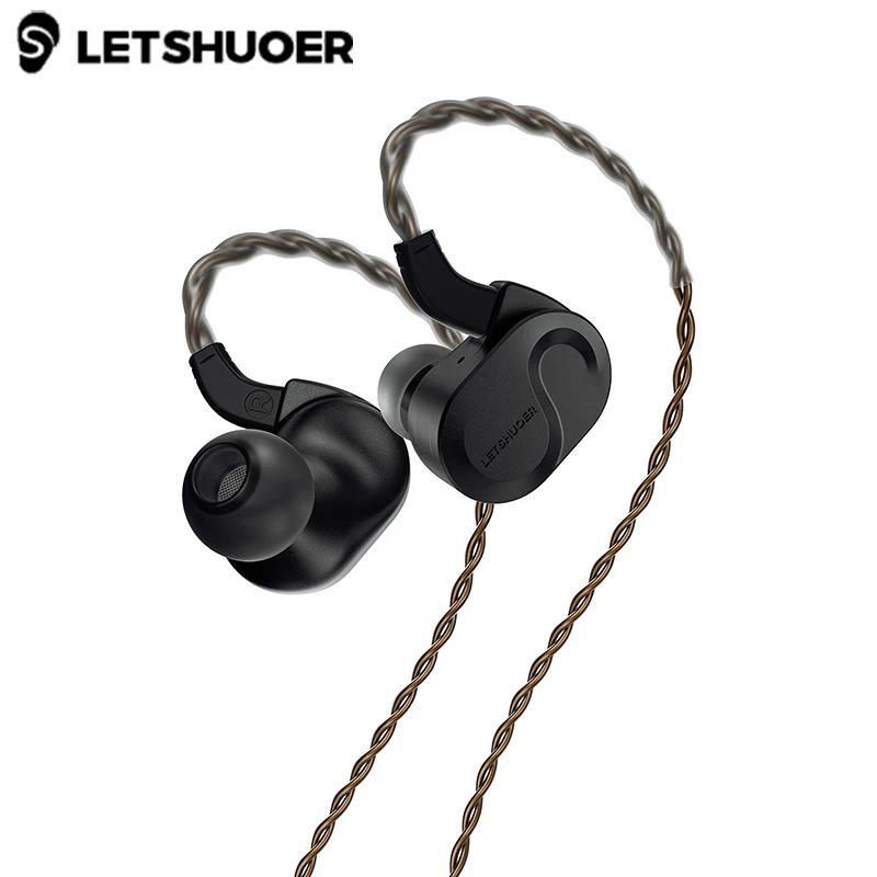 Letshuoer S08 Inear Earphone Fourth Generation Dualcoil 13mm Planar Magnetic Driver Monitor HiFi Ear