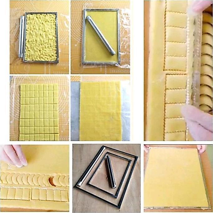 PROMO TERBARU Cetakan bingkai perata adonan kue kering/Cetakan kue kering/Rolpin penggilingan adonan