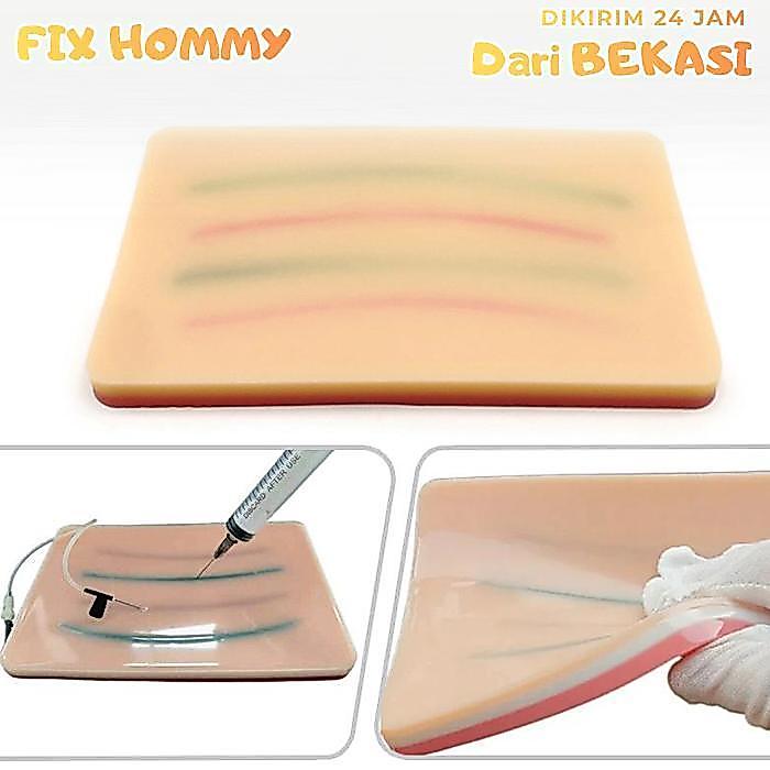 FXMY Injection Training Pad Latihan Infus Silicone Injection Pad Manekin Human Skin Suture Training