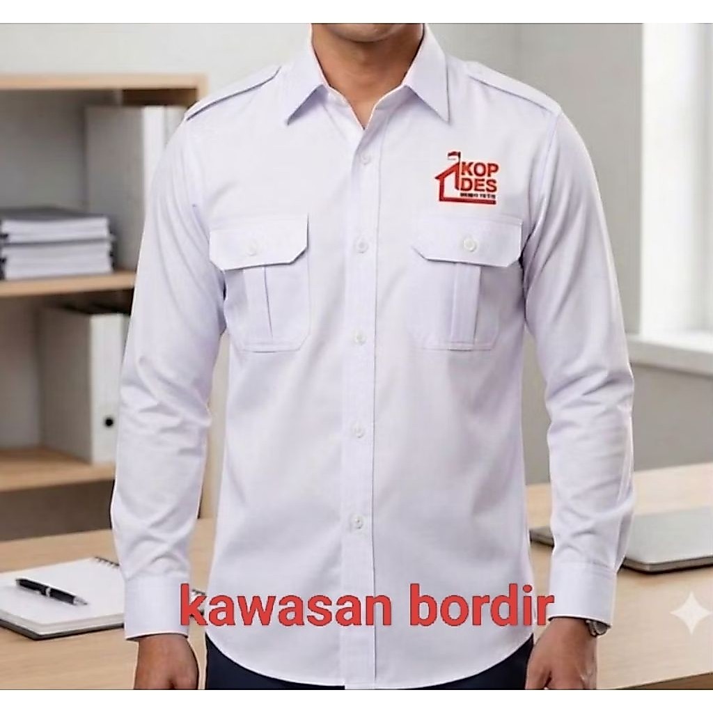 Terbaru kemeja koperasi merah putih seragam koperasi merah putih baju koperasi merah putih pdh koper