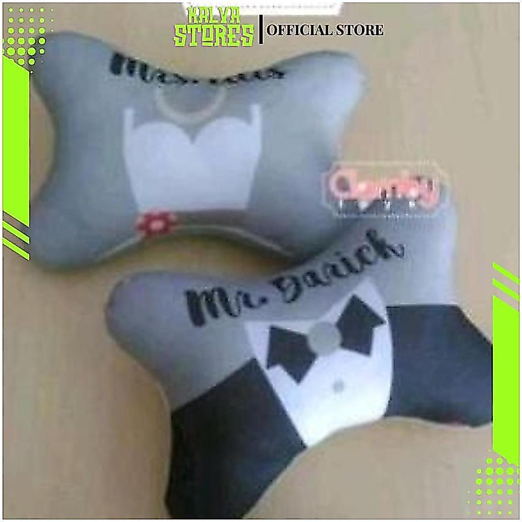 Car Set Bantal Mobil Custom Foto untuk Wedding Souvenir | Jok Mobil couple wedding CI Terbaru