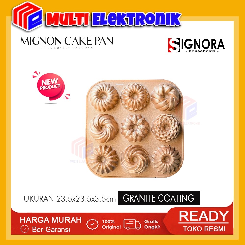 Signora Loyang Mignon Cake / Mignone Cake pan Signora / Loyang Sultan Anti Lengket
