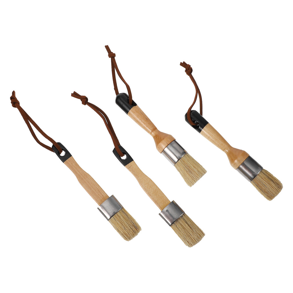 

4 Pcs/set Paint Brush Varnishes Glue Tool Artiste Household Wood Handle Home Decor